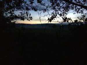 Tuesday morning sunrise at Camp Coho.