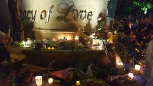 Sunday's Vigil. (Photo by Andrew Robinson)